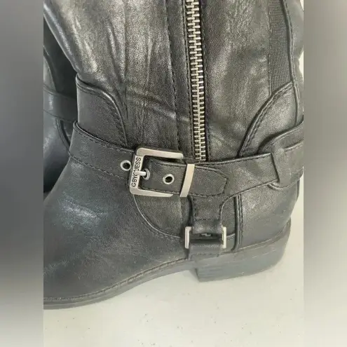 G by Guess Harson Knee High Black Zipper Boot Sz 6.5M EUC!