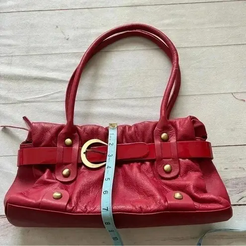Michael Rome Genuine leather Red Shoulder bag purse