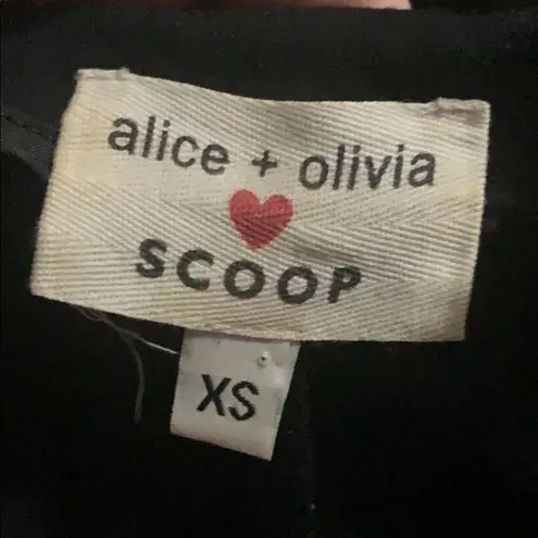 Alice + Olivia  for Scoop bodycon zip sleeve dress