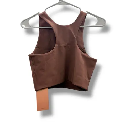 Girlfriend Collective NWT Dylan Tank Bra Size Medium Earth Brown Activewear