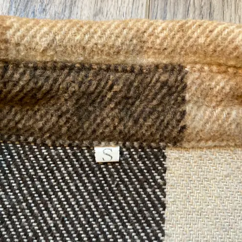 Brown Plaid Button Up Shacket Size S