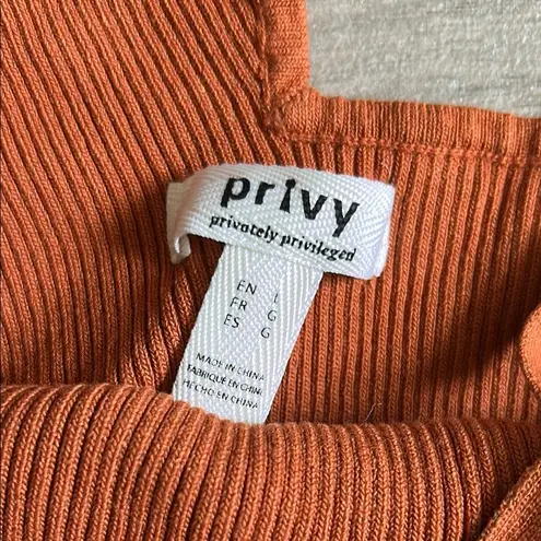 Privy Orange Bodysuit One Piece High-Cut