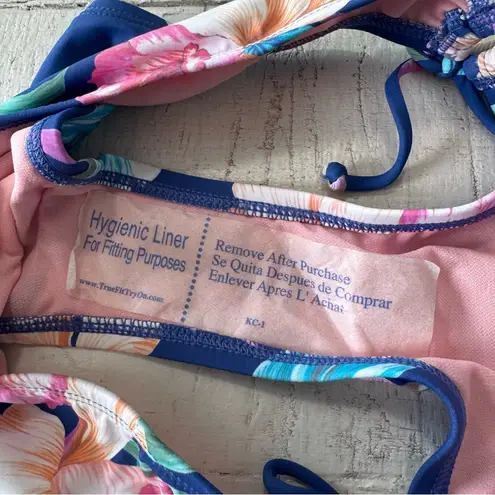 Hobie Floral Side Tie Bikini Bottom NWT size XS Blue Tropical Hipster Swimsuit - Image 12