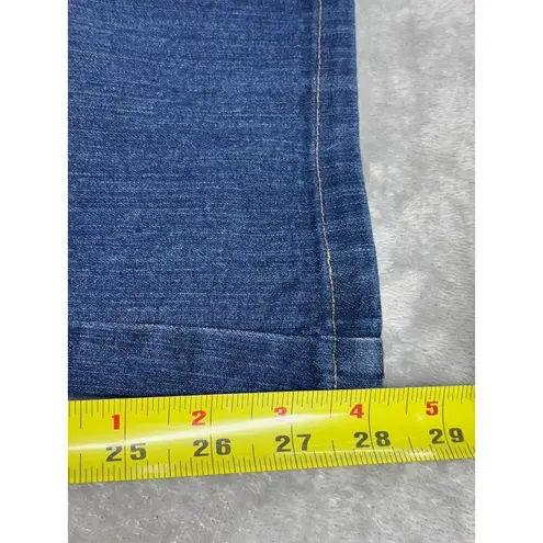 Southpole Womens Blue Jeans Size 11 Embroidered SP Mid-Rise Straight Leg Denim
