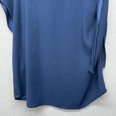 Maette Shoulder Slit Womens Top XL Elegant Polished Workwear Office Feminine Blue