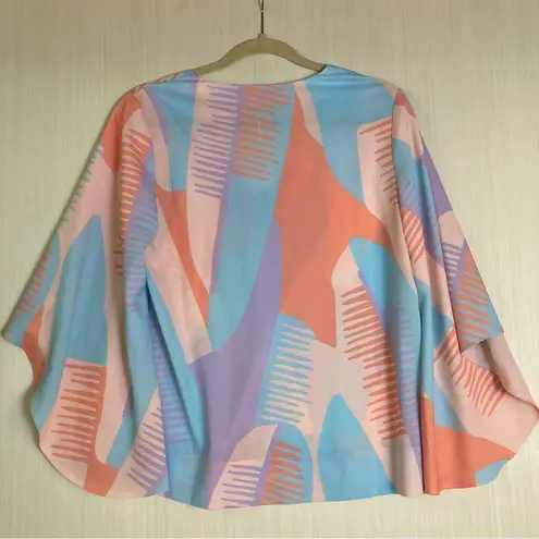 CROSBY by Mollie Burch  Shirt Sz S Bell‎ Sleeve Pastel Blouse Top New