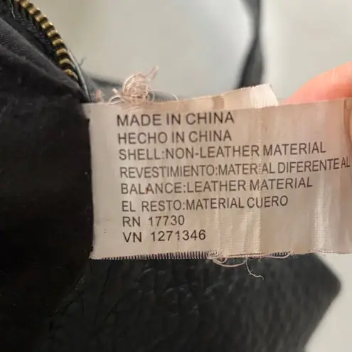 DV Dolce Vita Vegan Leather Hobo Bag Black