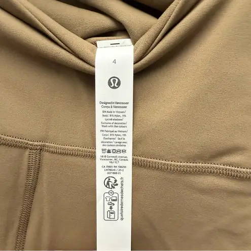 Lululemon NWT  Align High-Rise Short 6", Allspice Tan | Size 4 thumbnail 5