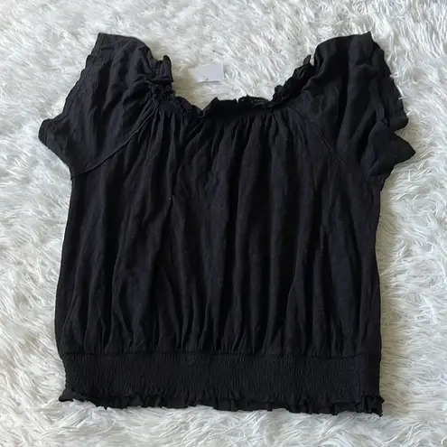 Inc international  concepts Women’s On Off shoulder tops in black size Medium