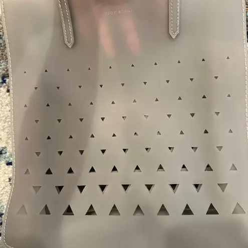 Eddie Borgo for Neiman Marcus matte jelly geometric tote bag Gray