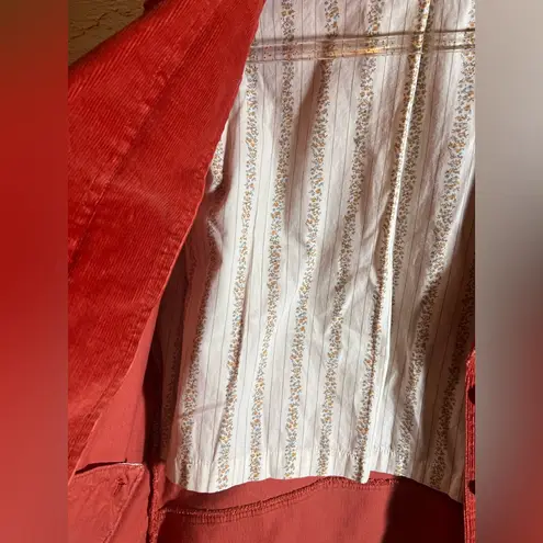 st. john's bay  Stretch Corduroy Jacket Burnt Orange button pockets gorpcore LG - Image 3