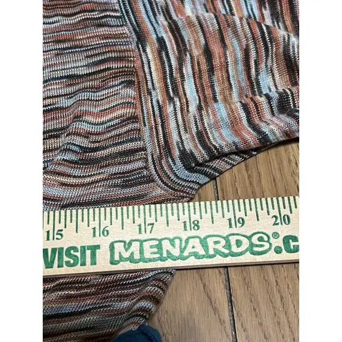 Mimi Chica Women’s Long Sleeve Tie Cardigan Multicolored Wrap Size Medium