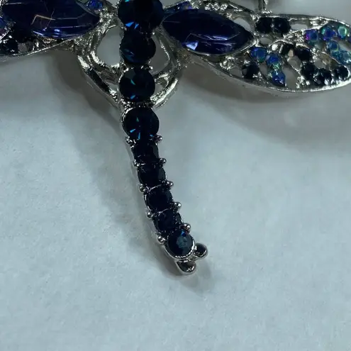 Dragonfly Pin Brooch Fashion Jewelry Blue Silver Colors