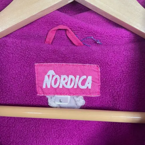 VINTAGE Nordica Colorblock 1989 World Tour Zip Ski Jacket in Blue/Pink Size L Blue Size L