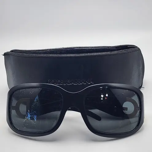 Dolce & Gabbana Black & Gold Sunglasses & Case
