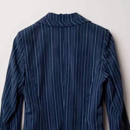 Kookai Navy Pinstripe Blazer Women's Size 38 Workwear Business Classic