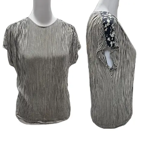 Petite Sophisticate Vintage - Susan Burrowes for Black & Off White Blouse Size 4