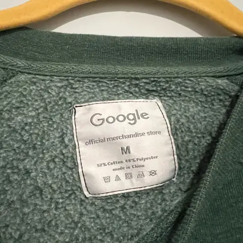 Google dark green Crewneck pullover sweatshirt Size M