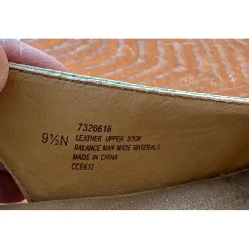 Softspots Shoes Patent Leather Wide Snake Open Toe Shoes Slingback. Size 9.5N