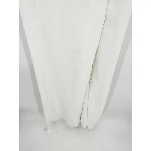 Cinq à Sept Cinq a Sept Ivory White Satin Alexandra Halter Neck Gown Size 2