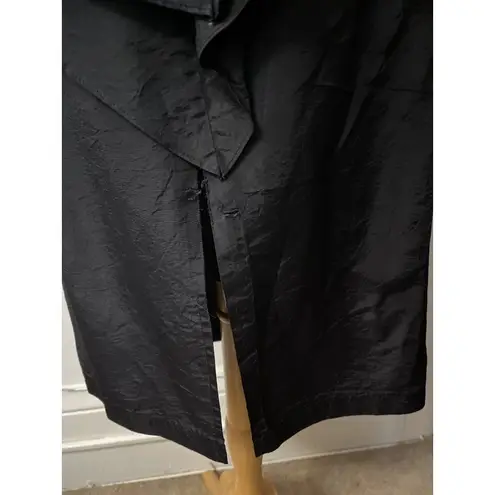 Vintage Wayne Diamond black Sweetheart tiered silky satin ruffled cocktail dress - Image 10