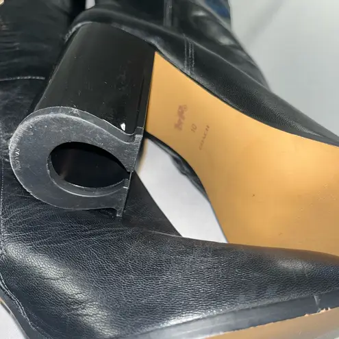 Coach Black Leather Knee High Brigitte Boots Size undefined