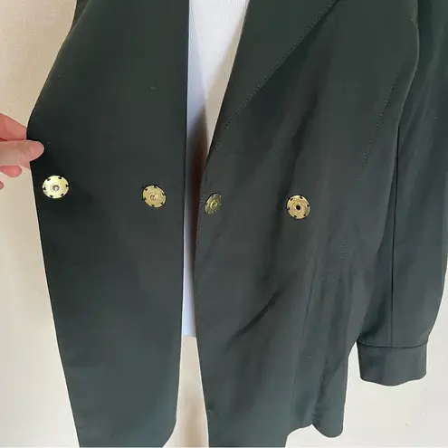 WORTH NEW YORK Women's wool blend trench coat jacket small Black