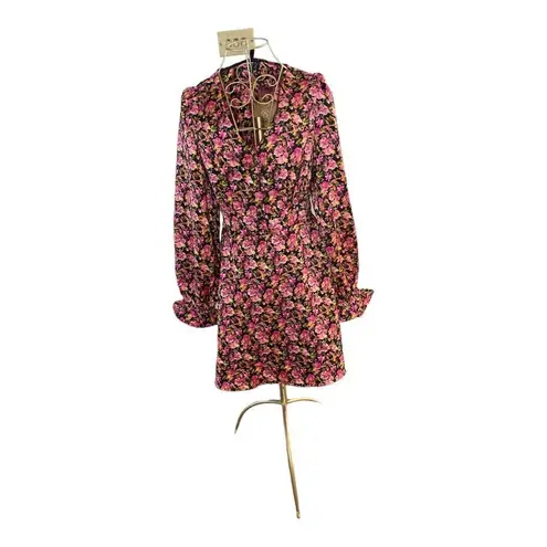 VERO MODA NWT Elly floral long sleeve mini dress size small
