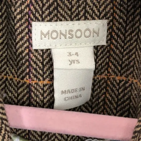 Monsoon childs velvet detailed jacket