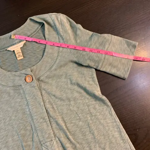 The Territory Ahead Sage Green Cotton Button Front Midi Dress Women's Size S - Image 8