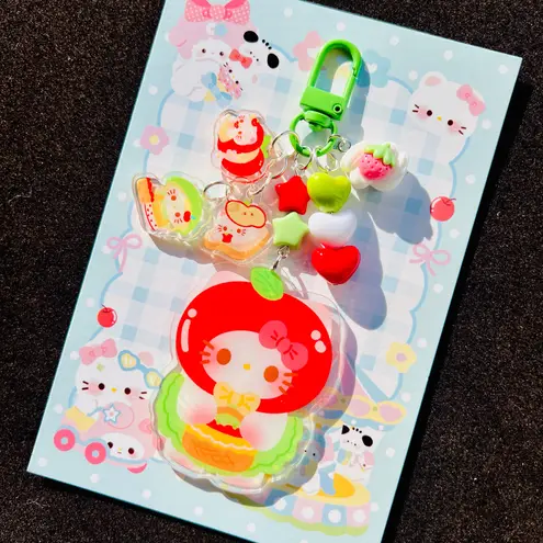 Hello Kitty  double sided acrylic keychain bagcharm