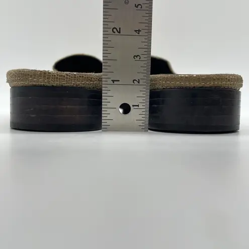 Sesto Meucci Womens 7.5 Shoes Mules Slides Made in Italy Light Mocha Leather