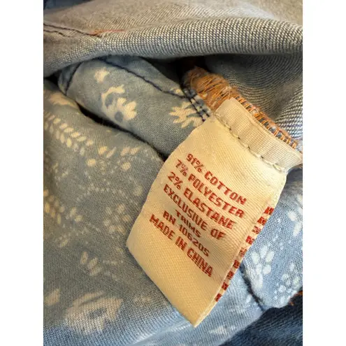 Sundance Primrose Denim Jeans size 27 Mid Rise Skinny Ankle Jean Distressed Boho Blue