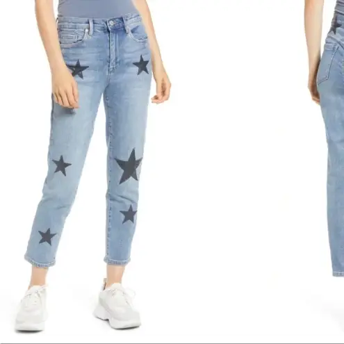 BLANK NYC Blank‎ NYC Blue Jeans with Black Star Accents