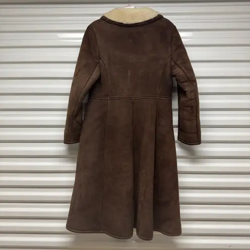 Vintage Loch Lomond Alexandria Scotland Antartex Sheepskin Jacket Size 12 Brown