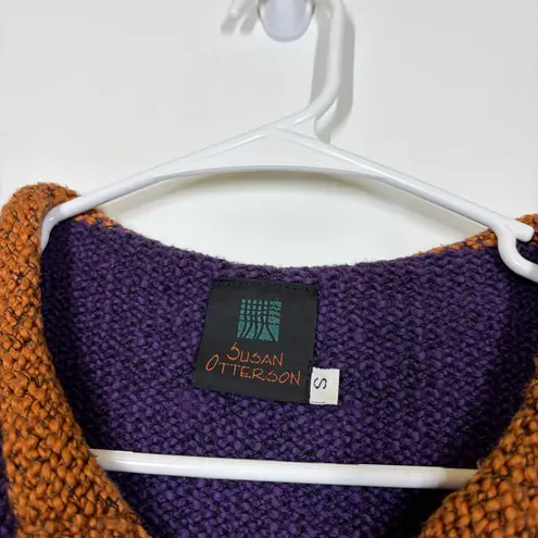 VTG Susan Otterson Knit Vest Size Small Purple