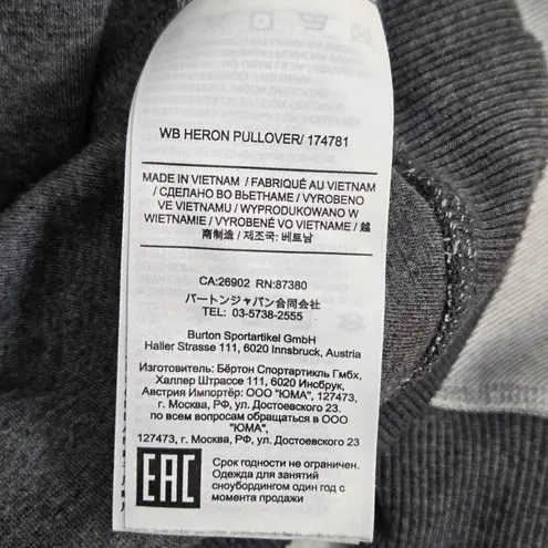 Burton Women's Gray Hoodie with front pockets Streetwear Size XS