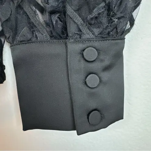 En Saison NWT Brayden Blouse and Midi Skirt Set in Black Size Small