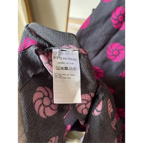 Bitte Kai Rand Sea Shell Dress Long Sleeve Button Down Midi Dress Blue Size XS