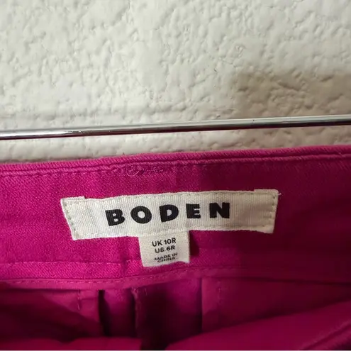 Boden USA Boden Chelsea Bi-Stretch Pants in Magenta Pink Womens Size 6