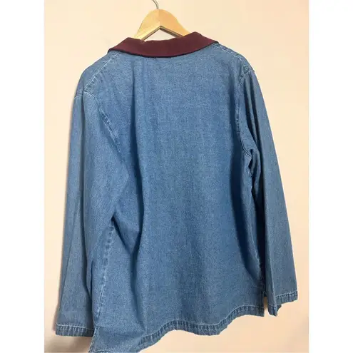 Denim & Co Vintage . Gorpcore denim lightweight shirt jacket sz L