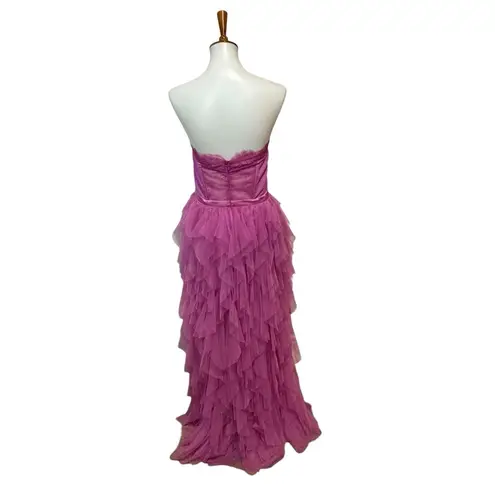 For Love & Lemons x Revolve Bustier Gown Fuschia Pink Purple