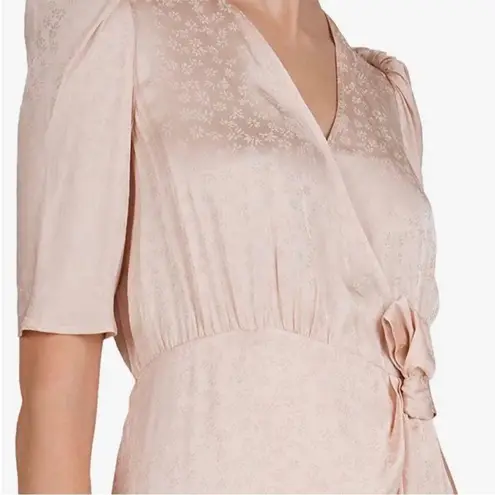 The Kooples gravity daisie blush pink wrap dress NWT