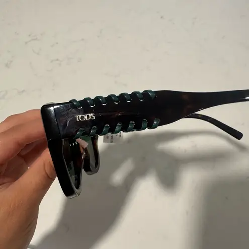 Tod's Brown Sunglasses with Green Lenses