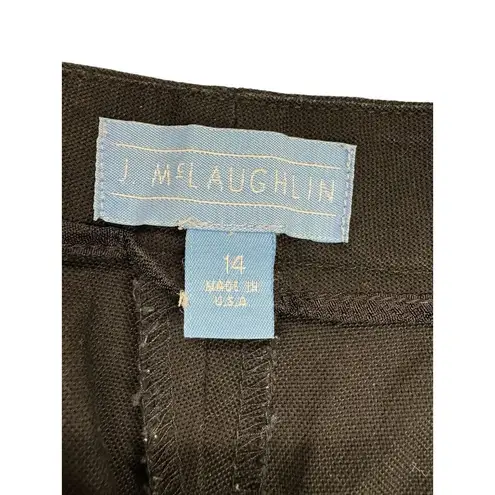 J. McLaughlin  Womens Black cuffed Size 14 Shorts