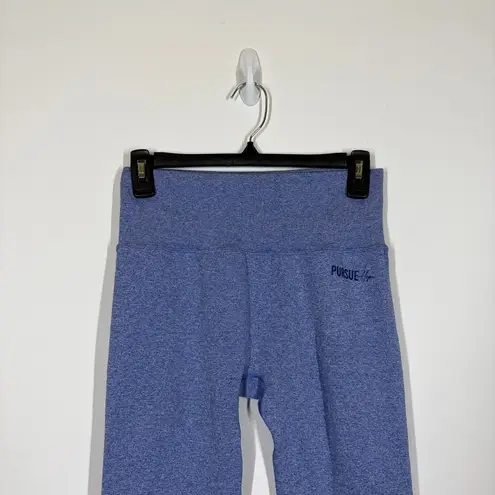 Pursue Fitness X Hope Scope Seamless Leggings Size Medium Blue