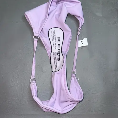 Blue Hour Women's Purple Bikini Bottom Size L Adjustable Straps