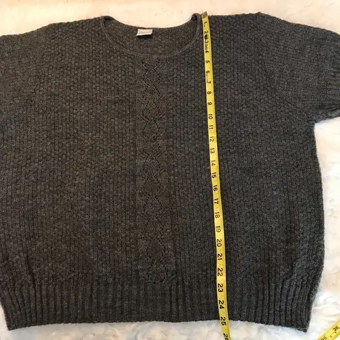 Vintage Haband short sleeve gray sweater Cottagecore grannycore Size undefined