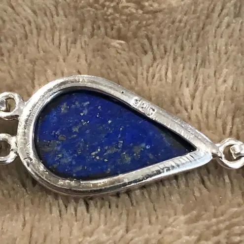 Sterling Silver Southwestern Lapis Lazuli Bracelet
