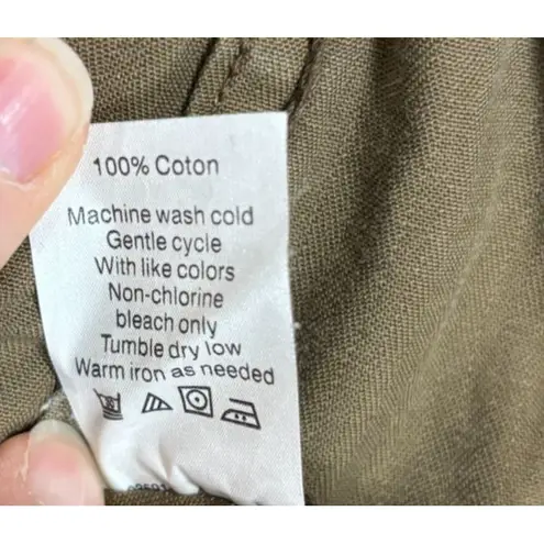 J. Crew Jacket Women S Brown Button Up Lightweight Utility Military Field Casual